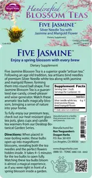 Label for Five Jasmine Blossom Tea