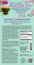 Label for Lychee Carnation Blossom Tea
