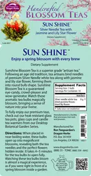 Label for Sun Shine Blossom Tea
