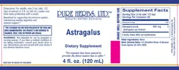 Label for Astragalus