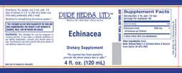 Label for Echinacea