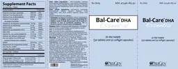 Label for Bal-Care DHA Essential Softgel