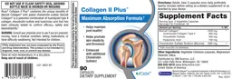 Label for Collagen II Plus