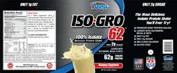 Label for Iso-Gro 62 Banana Supreme