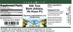 Label for Silk Tree Bark (Albizia, He Huan Pi) 