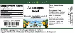 Label for Asparagus Root