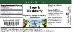 Label for Sage & Blackberry