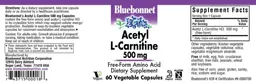 Label for Acetyl L-Carnitine 500 mg