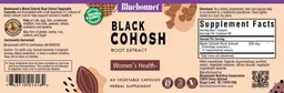 Label for Black Cohosh Root Extract