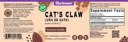 Label for Cat's Claw (Una De Gato) Bark Extract