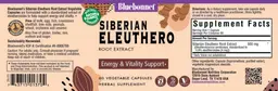 Label for Siberian Eleuthero Root Extract