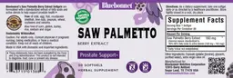 Label for Saw Palmetto Berry Extract