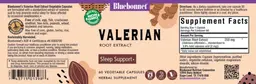 Label for Valerian Root Extract