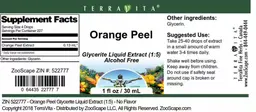 Label for Orange Peel