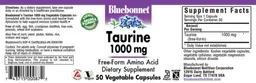 Label for Taurine 1000 mg