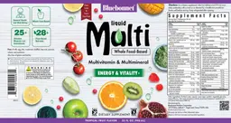Label for Liquid Multi Tropical Fruit Flavor