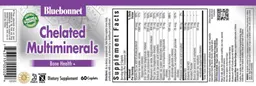 Label for Chelated Multiminerals