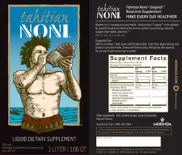 Label for Tahitian Noni