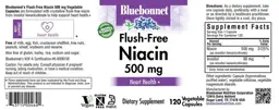 Label for Flush-Free Niacin 500 mg
