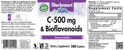 Label for C-500 mg & Bioflavonoids