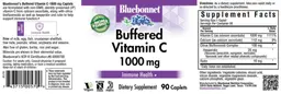 Label for Buffered Vitamin C 1000 mg