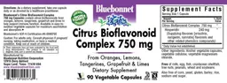 Label for Citrus Bioflavonoid Complex 750 mg