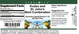 Label for Kudzu and St. John's Wort Combination
