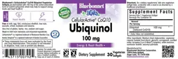 Label for CellularActive CoQ10 Ubiquinol 100 mg