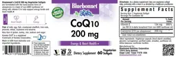 Label for CoQ10 200 mg
