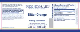 Label for Bitter Orange