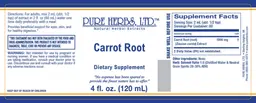 Label for Carrot Root