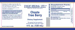 Label for Chaste Tree Berry
