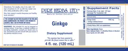 Label for Ginkgo