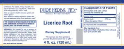 Label for Licorice Root