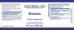 Label for Mistletoe