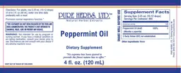 Label for Peppermint Oil