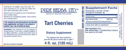 Label for Tart Cherries