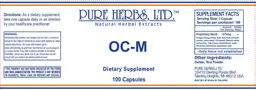 Label for OC-M