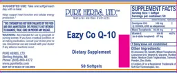 Label for Eazy Co Q-10