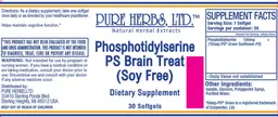 Label for Phosphotidylserine PS Brain Treat (Soy Free)