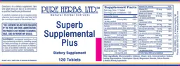Label for Superb Supplemental Plus