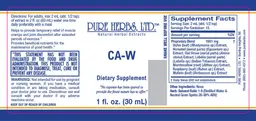 Label for CA-W