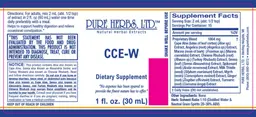 Label for CCE-W
