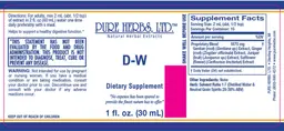 Label for D-W