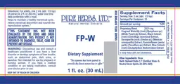Label for FP-W