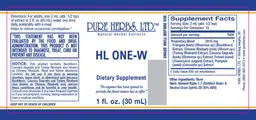 Label for HL ONE-W