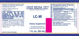 Label for LC-W