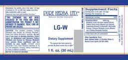 Label for LG-W