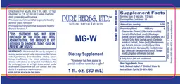 Label for MG-W