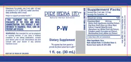 Label for P-W